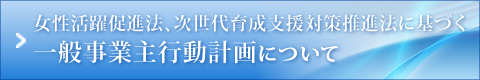 女性活躍促進法、次世代育成支援対策推進法に基づく一般事業主行動計画について